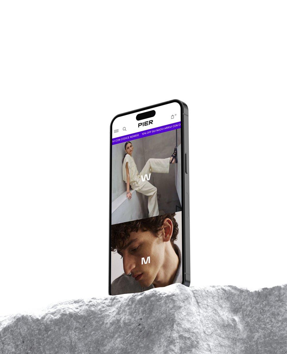 Pier Abbigliamento case by Made in Evolve